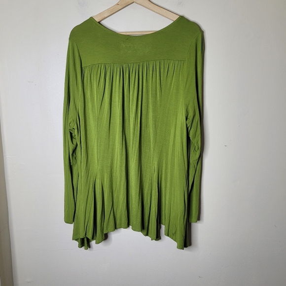 Soft Surroundings Draped Open-Front Cardigan Jacket 1X Flowing Knit Layering - Picture 3 of 6